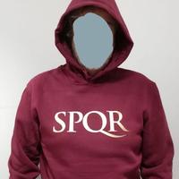 Felpa Roma SPQR con cappuccio