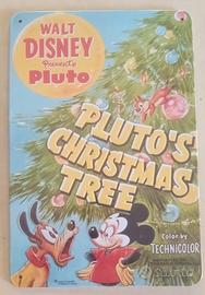 Targa in metallo Walt Disney vintage 21x32