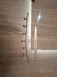braccialetto argento con delfini