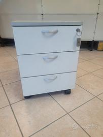 Cassettiera ufficio con ruote