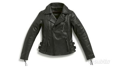 BMW Giacca pelle FlatTwin donna nera Nuovo