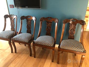 4 sedie antiche - epoca '800