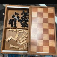 Scacchiera in legno portatile