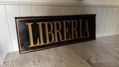 Insegna in ferro “LIBRERIA”