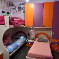 letto a castello con armadio a ponte