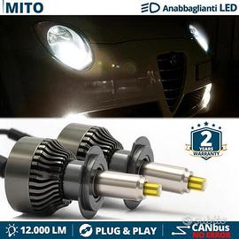 KIT LED H7 PER Alfa MITO Fari LENTICOLARI 12000LM