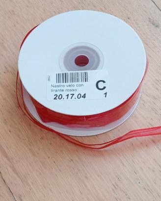 Nastro velo con tirante rosso
