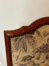 Grande sedia vintage patronale in legno