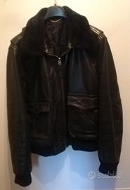 Giubbotto Bomber in vera pelle (tipo aviatore).