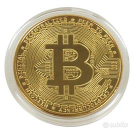 MONETA Bitcoin BTC da collezione NUOVA