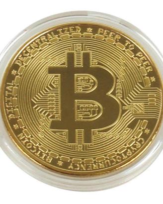 MONETA Bitcoin BTC da collezione NUOVA