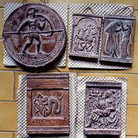 Placche terracotta greca vintage