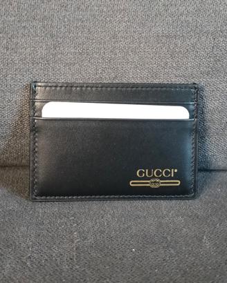 Portatessere portacarte Gucci originale pelle nera