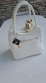 Borsa con doppio manico Bianco latte . Nuova