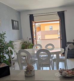 Sedie legno bianco lucido, sedile bianco/argento