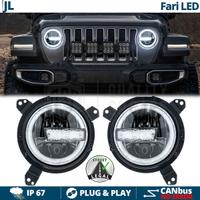 FARI LED Per JEEP WRANGLER JL Angel Eyes OMOLOGATI