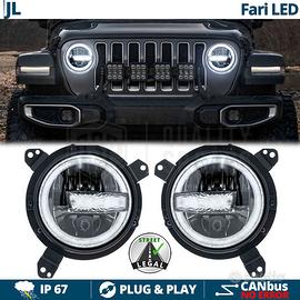 FARI LED Per JEEP WRANGLER JL Angel Eyes OMOLOGATI