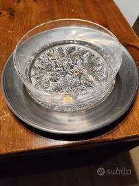 insalatiera cristallo e inox