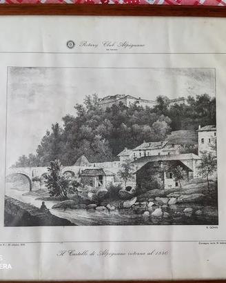 Quadro con castello di Alpignano