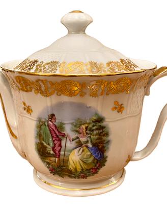 Antica teiera in porcellana Limoges B&C Bernardaud