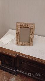 Cornice portafoto mosaico legno vintage