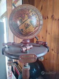 Porta liquori vintage Aberlour con mappamondo e do