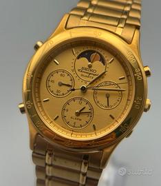 Orologio Seiko 7T36-6A30 Moonphase – Gold Raro