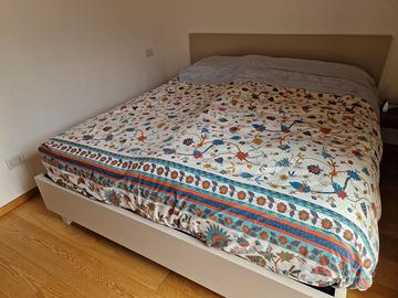 Letto contenitore Oggioni legno laccato