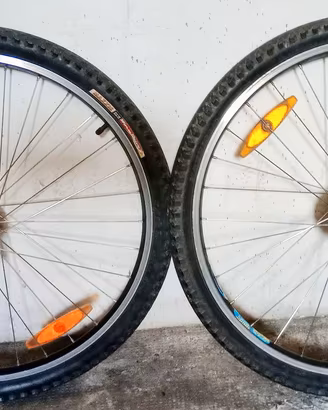 Coppia cerchi alu. MTB , Ant+post. 26" No dischi