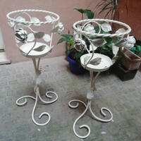 Porta vaso in ferro battuto