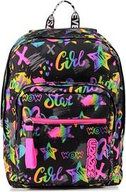 Seven Zaino New Fit, Rosa e Nero, Fantasy Black, D