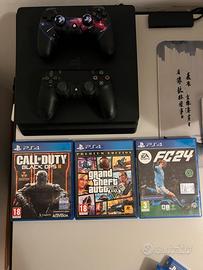 Playstation 4 Slim + Joystick + Giochi