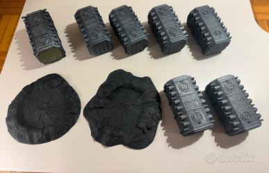 Lotto Contenitori + Crateri per Warhammer