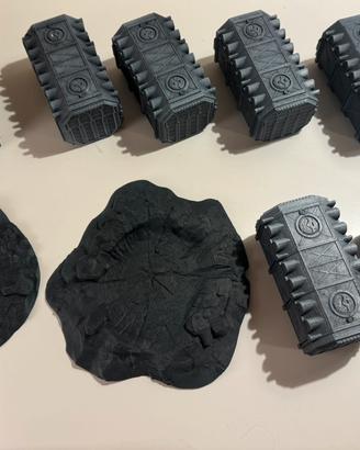 Lotto Contenitori + Crateri per Warhammer