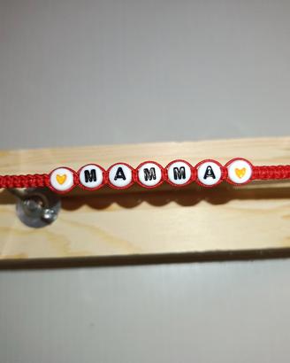 Bracciale macramè fatto a mano Mamma