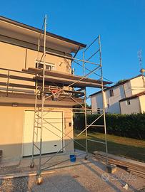 ponteggio,  trabattello con ruote