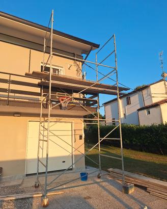 ponteggio,  trabattello con ruote