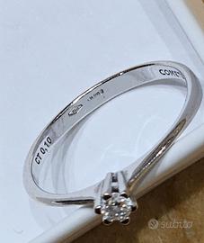 Anello Comete Gioielli Oro Diamante CERTIFICATO 