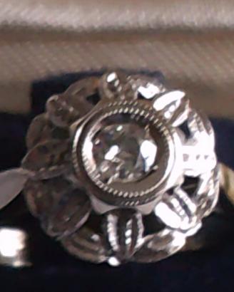Anello oro bianco anni 50/60