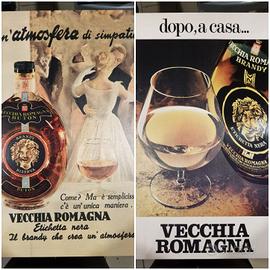 Lotto 2 Poster Vecchia Romagna Vintage