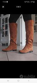 Stivali nr. 37 vero camoscio 