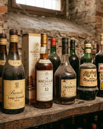 A.cquisto Vecchie Bottiglie anche intere cantine
