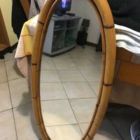 Specchio ovale bamboo