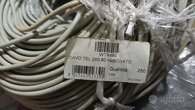 Matassa cavo telefonico doppino per telecomunicaz.