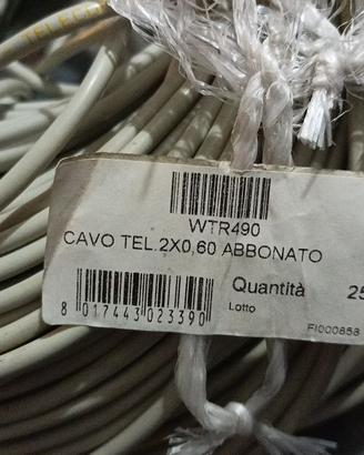 Matassa cavo telefonico doppino per telecomunicaz.