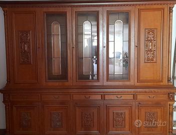 Armadio - credenza, intarsiato anni '60