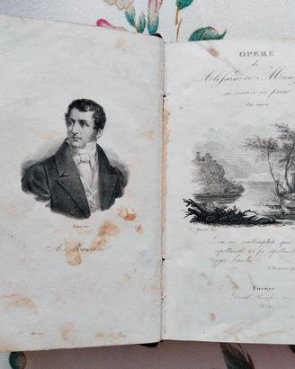 Libro Antico MANZONI ALESSANDRO Opere scelte..1836