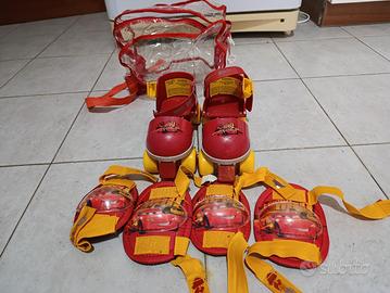 pattini a rotelle regolabili saetta MC qeen