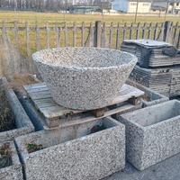 vasi in ghiaino lavato