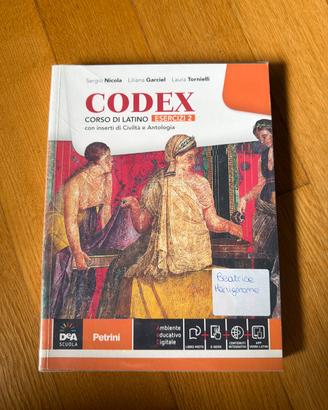 Libro di latino “Codex Esercizi”